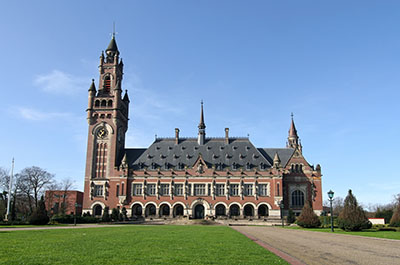 国際司法裁判所の法廷の写真