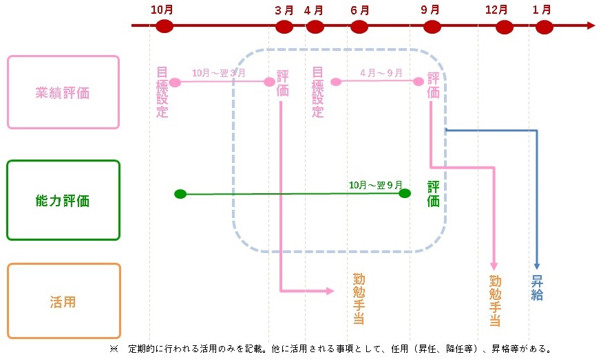 定期評価及びその活用の流れ