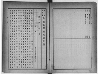 明治四十三年 島根県隠岐島統計書 写真