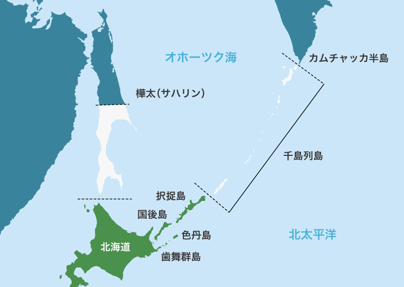 サンフランシスコ平和条約に基づく国境線