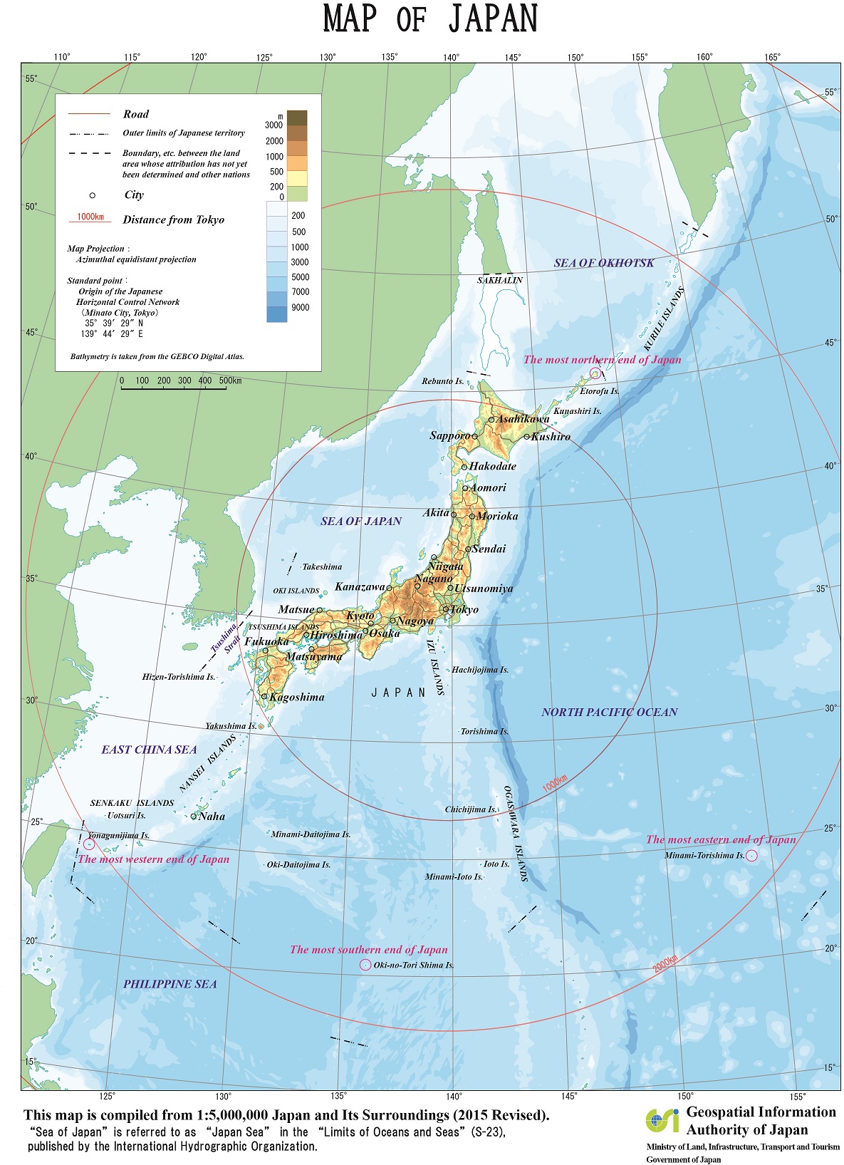 japan map