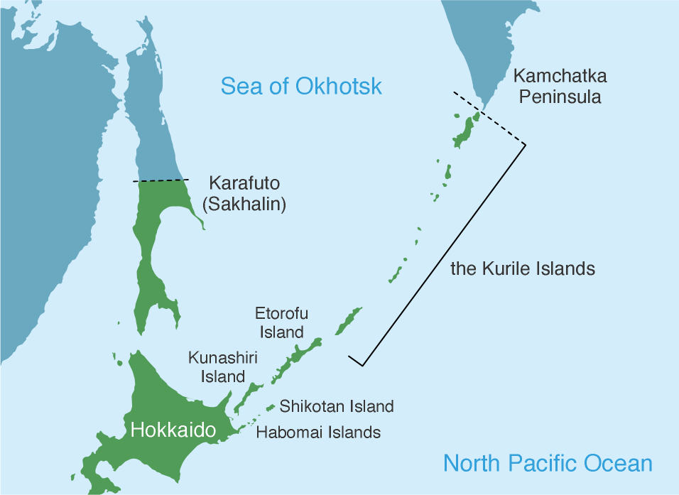 The border based on the Portsmouth Peace Treaty