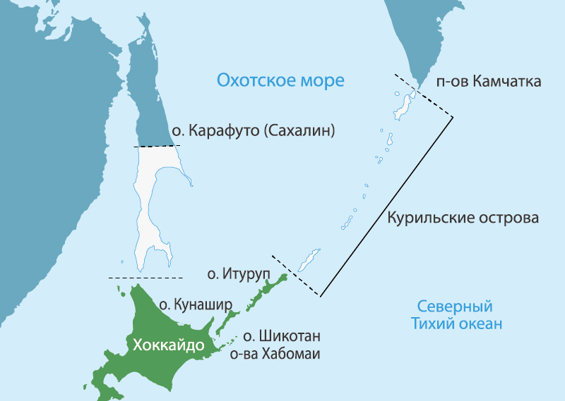 Возникновение территориальной проблемы | Северные территории | Сектор  планирования и координации политики по делам территорий и суверенитета  Секретариата Кабинета министров Японии