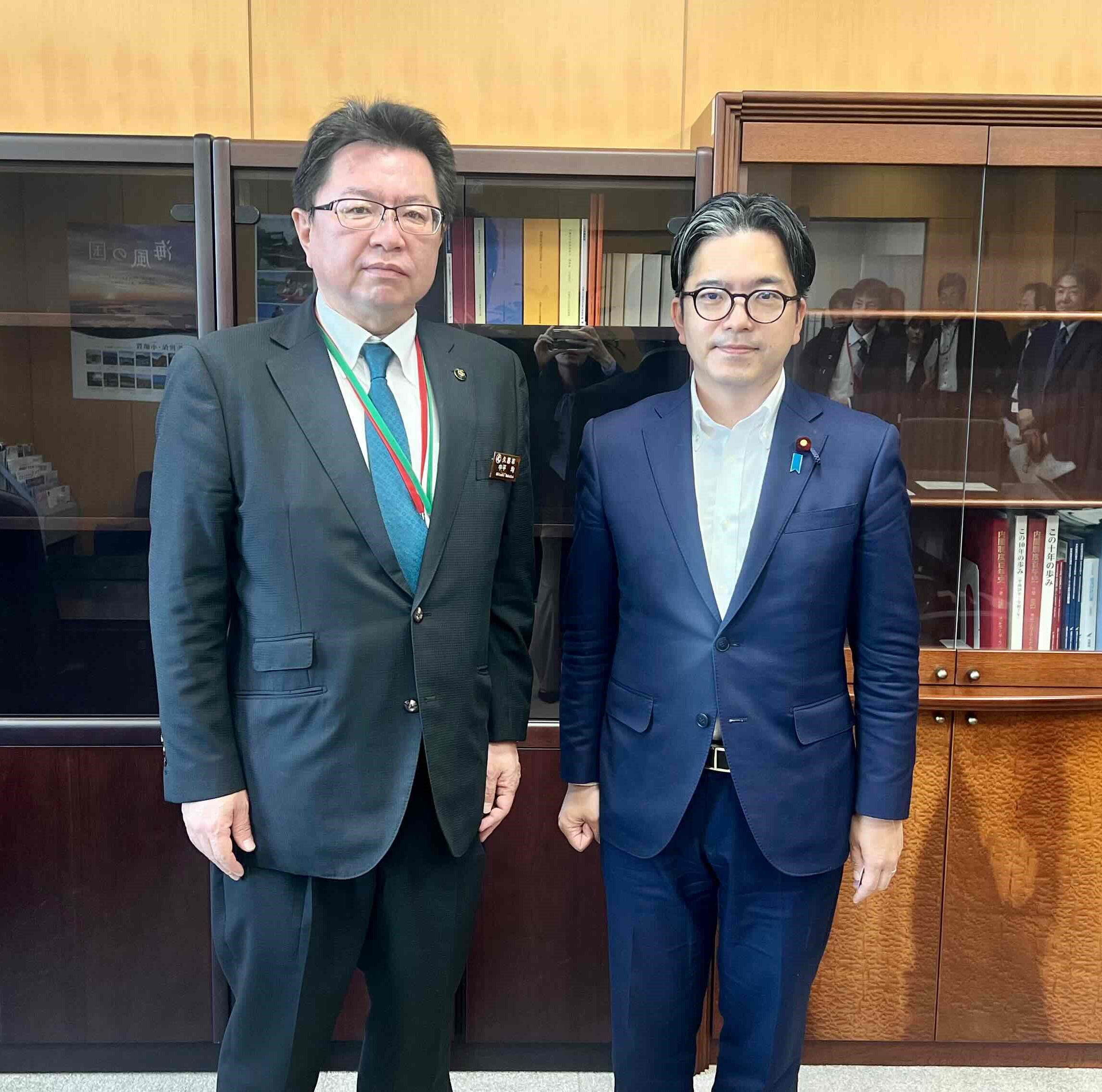 金子政務官と中平市長