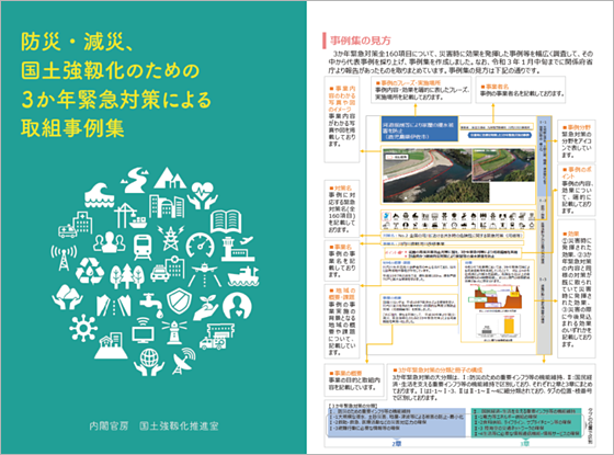 防災・減災、国土強靱化のための3か年緊急対策による取組事例集