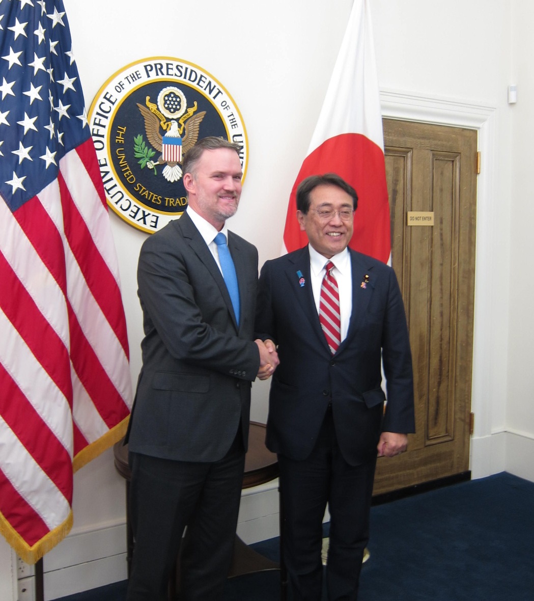 赤澤大臣によるジェイミソン・グリア米国通商代表との会談