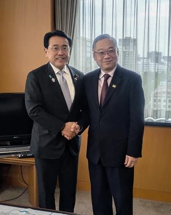 ガン副首相兼貿易産業大臣との会談の様子