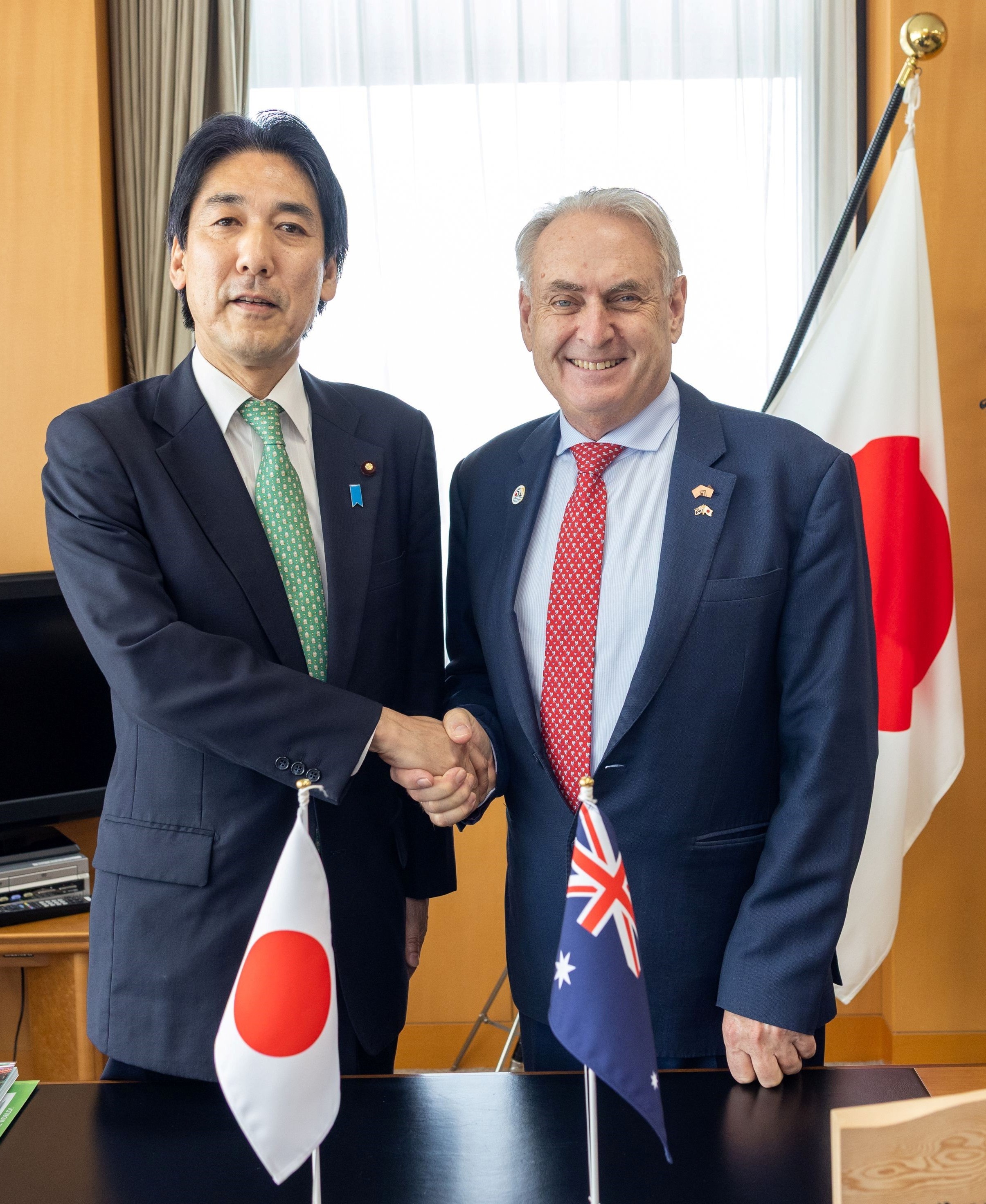 ドン・ファレル貿易・観光・特別国務大臣との会談の様子